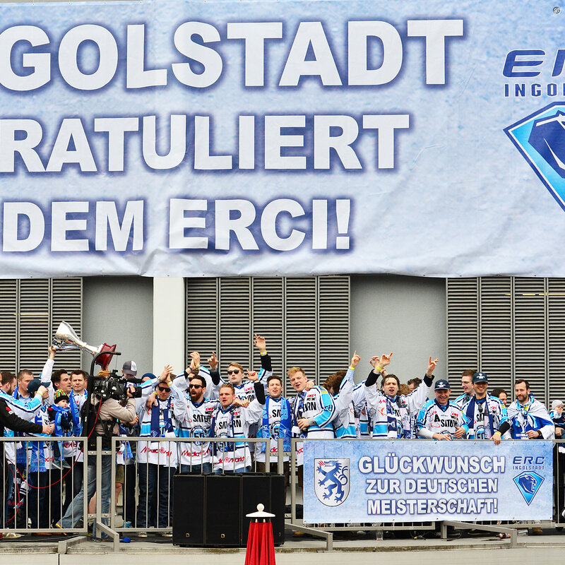 Meisterfeier ERC Ingolstadt 