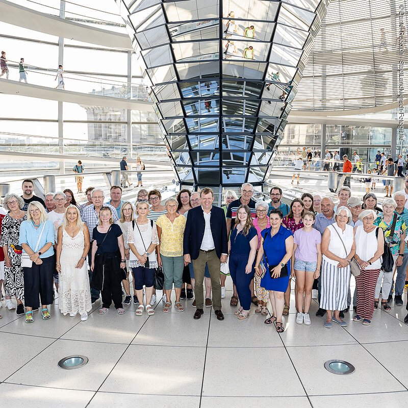 BPA-Besuchergruppe im Deutschen Bundestag.