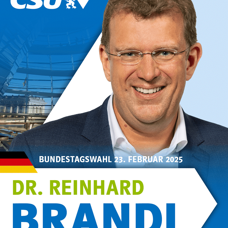 Reinhard Brandl vor Ort in Ehekirchen